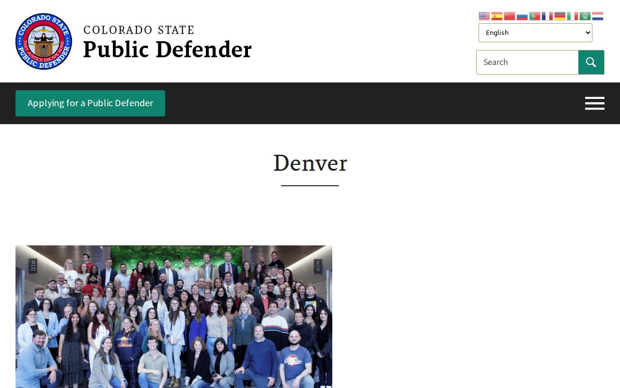 Denver County criminal court records public defender Denver office