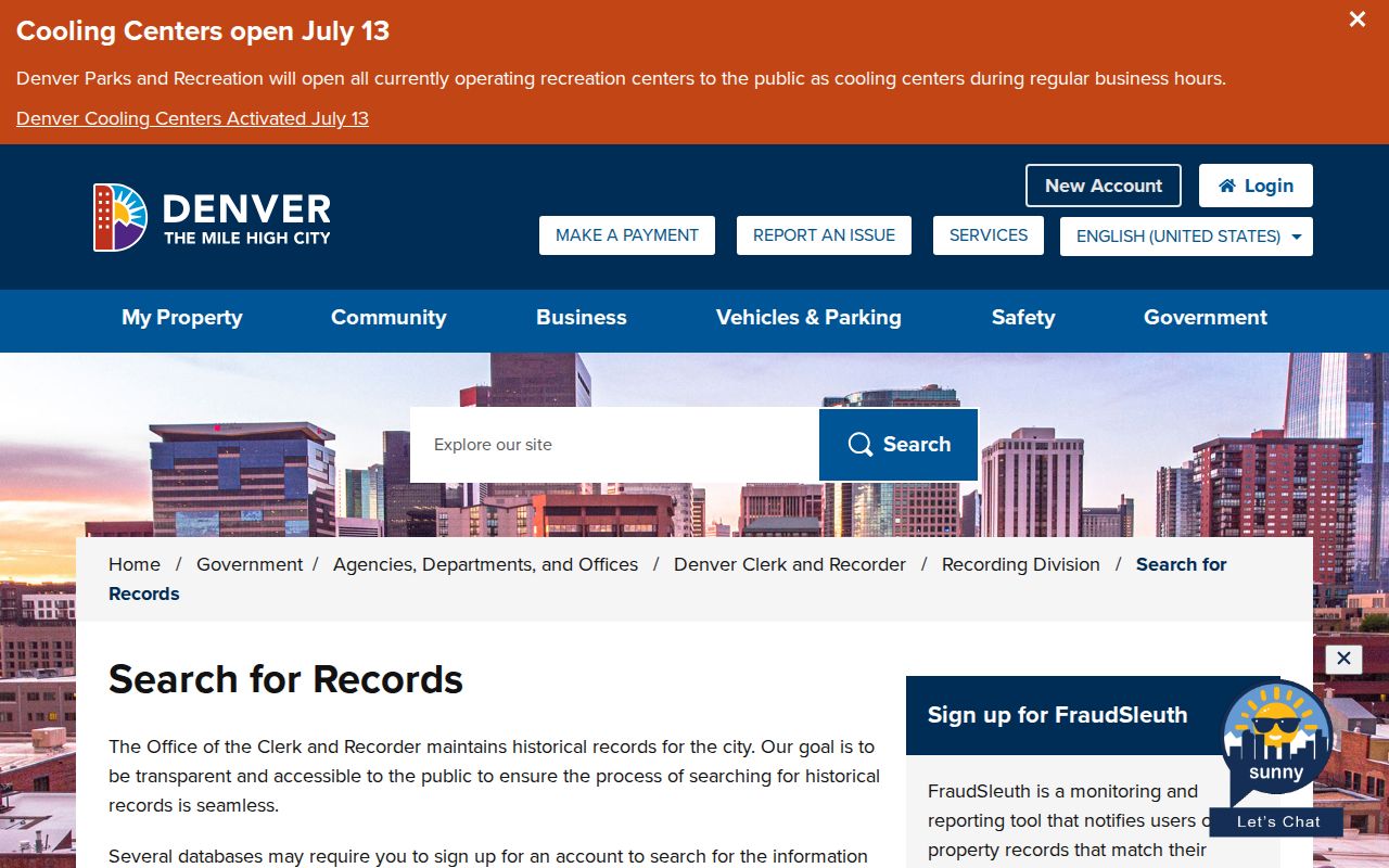 Denver County marriage records find records page